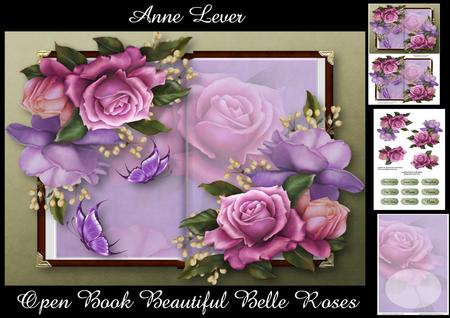 Open Book Beautiful Belle Roses