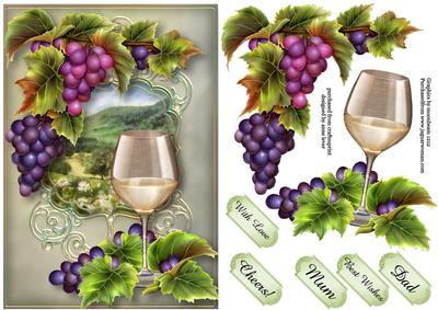 White Wine & Grapes on the Vine