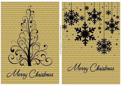 Kraft Paper Christmas Silhouettes 2