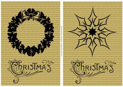 Kraft Paper Christmas Silhouettes 3