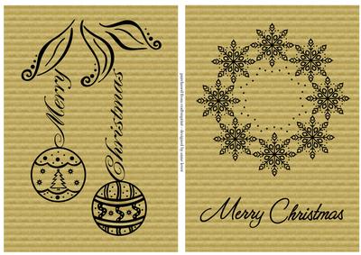 Kraft Paper Christmas Silhouettes 4