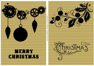 Kraft Paper Christmas Silhouettes 5