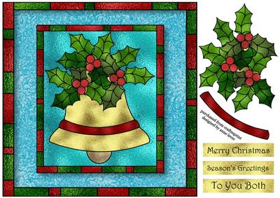 Stained Glass Bell - Quick Christmas Topper