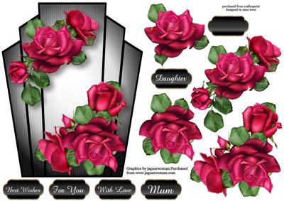 Art Deco Celebration Roses & Decoupage