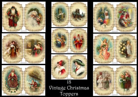 18 Vintage Christmas Toppers Bumper Kit