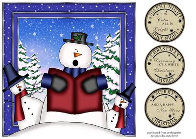 Caroling Christmas Snowmen
