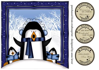Caroling Christmas Penguins