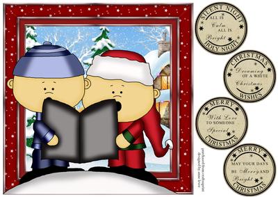 Caroling Christmas Couple