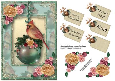 Christmas Bauble Female Cardinal