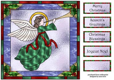 Stained Glass Christmas - Angel