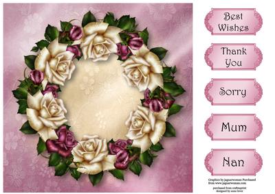 A Wreath of Antique Roses
