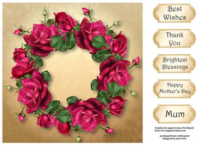 A Wreath of Celebration Roses