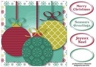 Teal & Magenta Christmas - Baubles