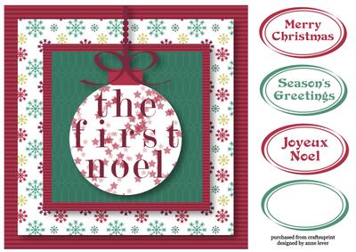 Teal & Magenta Christmas - the First Noel