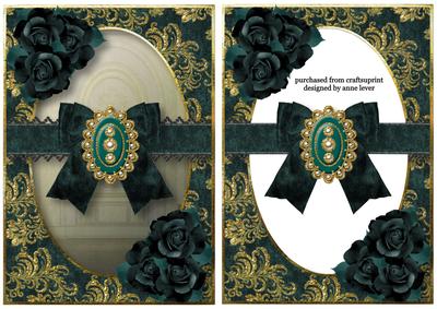 Teal Velvet Baroque