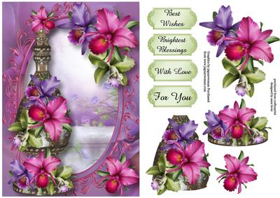 Tall Perfume Bottle - the Scent of the Orchid