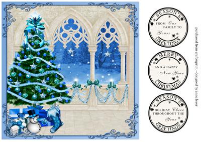Christmas Tree in Blue