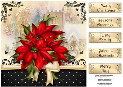 The Christmas Gift of Red Poinsettias