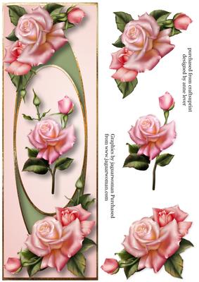 Beautiful Pink Roses Large Dl