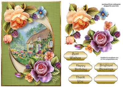 Centre Circle English Rose Cottage