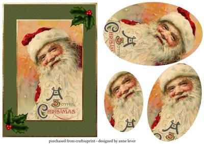 Jolly Santa - Pyramid Topper
