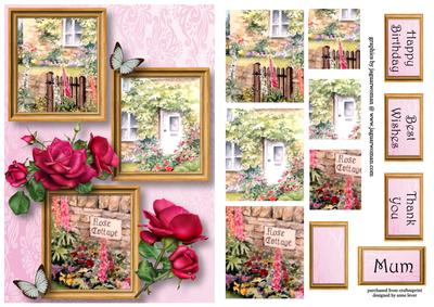 Celebration Rose Cottage Frame Trio