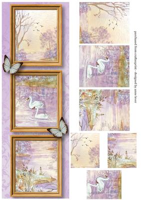 Swan Lake Frame Trio Large Dl