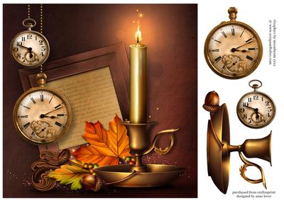 Autumnal Male Topper - Watches & Candle