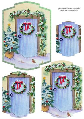 The Christmas Door Shaped Pyramid Topper