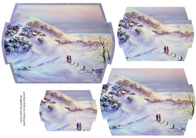 The Snowy Hills Shaped Pyramid Topper
