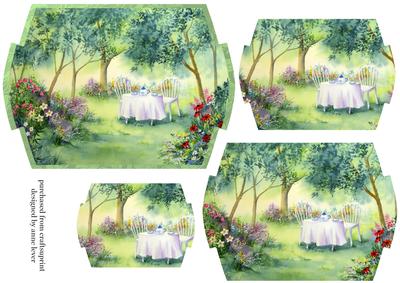 Tea in the Garden Shaped Pyramid Topper