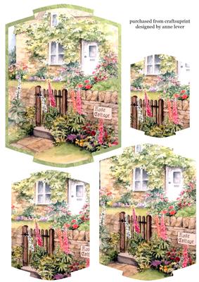 The Rose Cottage Shaped Pyramid Topper