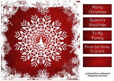 The Christmas Snowflake in Red