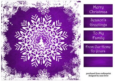 The Christmas Snowflake in Purple
