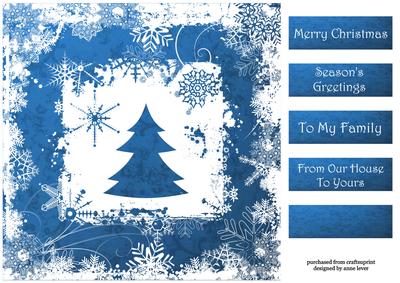 The Christmas Tree in Blue