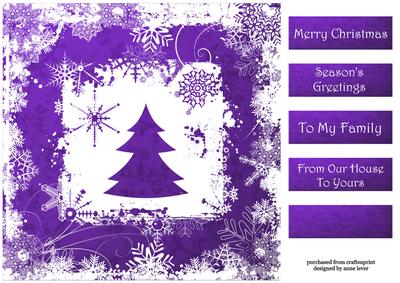 The Christmas Tree in Purple