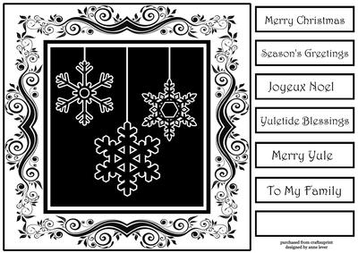 Elegant Monochrome Snowflakes 3
