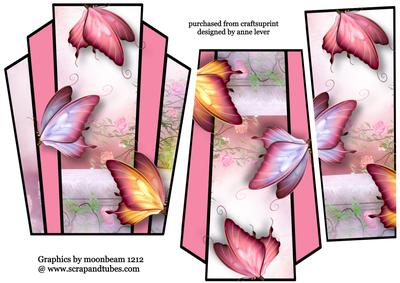 Art Deco Butterflies Stacker Topper