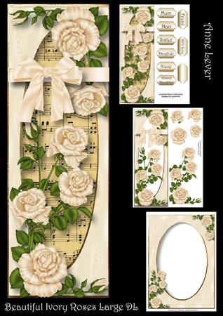 Beautiful Ivory Roses Large Dl
