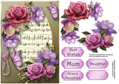 Belle Roses & Butterflies