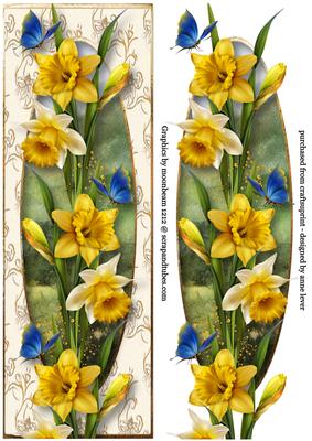 Beautiful Spring Daffodils Large Dl