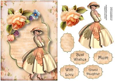 Ladies Day with Peach Roses