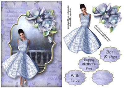 Ladies Day with Blue Roses