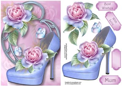 Fabulous Shoe & Pastel Roses