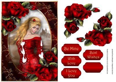 My Lady with Red Roses A5