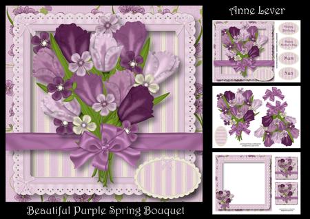 Beautiful Purple Spring Bouquet Mini Kit