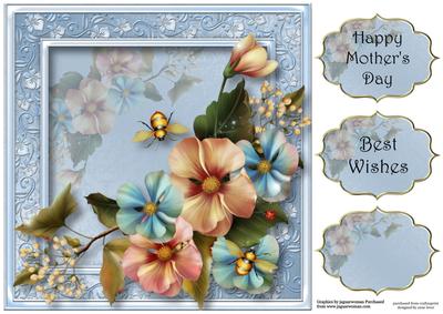 Gorgeous Summer Flowers 8x8 Quick Topper