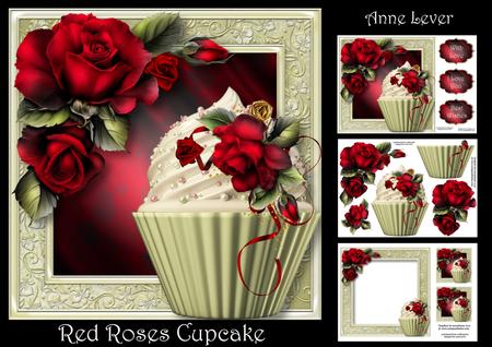 Red Roses Cupcake Mini Kit
