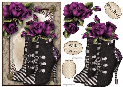 Steampunk Boots & Purple Roses