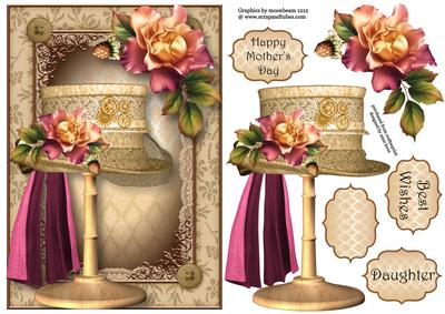Steampunk Top Hat & Blush Roses